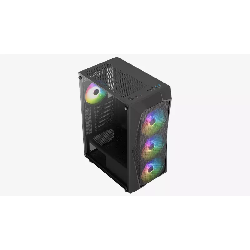 PC-korpus Aerocool Falcon ARGB Midi Tower Must