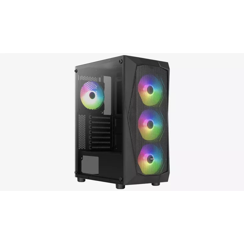 PC-korpus Aerocool Falcon ARGB Midi Tower Must