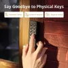 Nutikas ukselukk SwitchBot Keypad Touch — koodi- ja sõrmejäljejuurdepääs, must, CR123A patareid, juhtmevaba, 38×36×112 mm