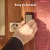 Nutikas ukselukk SwitchBot Keypad Touch — koodi- ja sõrmejäljejuurdepääs, must, CR123A patareid, juhtmevaba, 38×36×112 mm