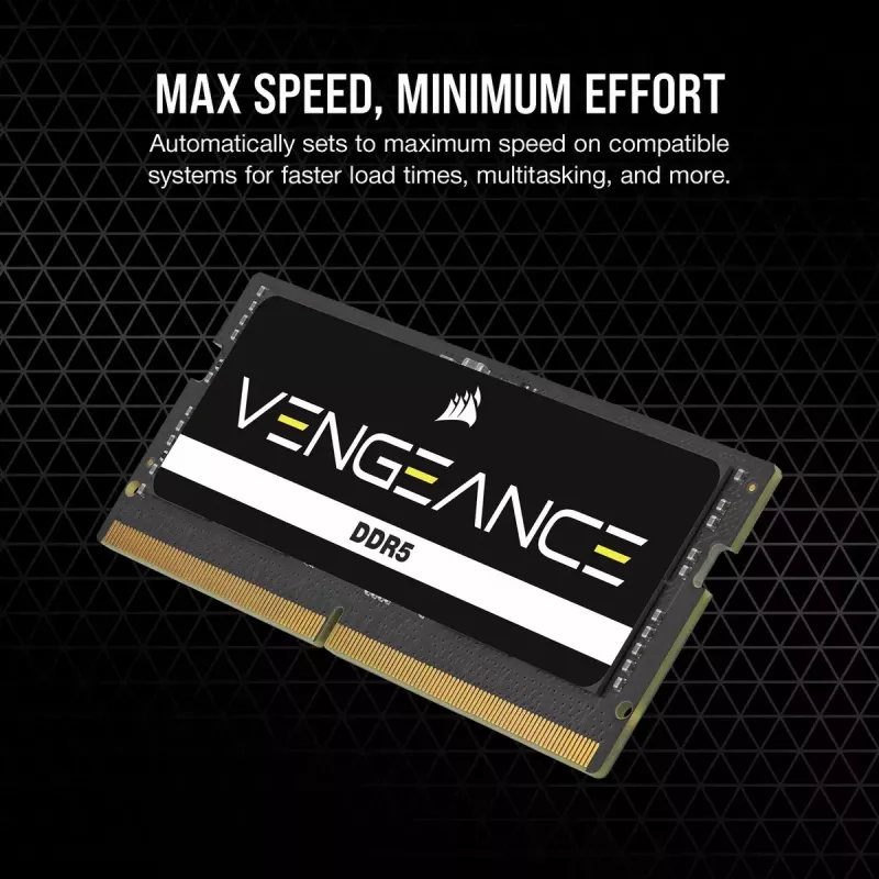 CORSAIR Vengeance DDR5 SDRAM 16GB 5200MHz CL44 SO DIMM 262-PIN