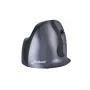 BakkerElkhuizen Evoluent D Small Wireless, paremakäeline, vertikaalne disain, laser, RF juhtmevaba, 3200 DPI, must