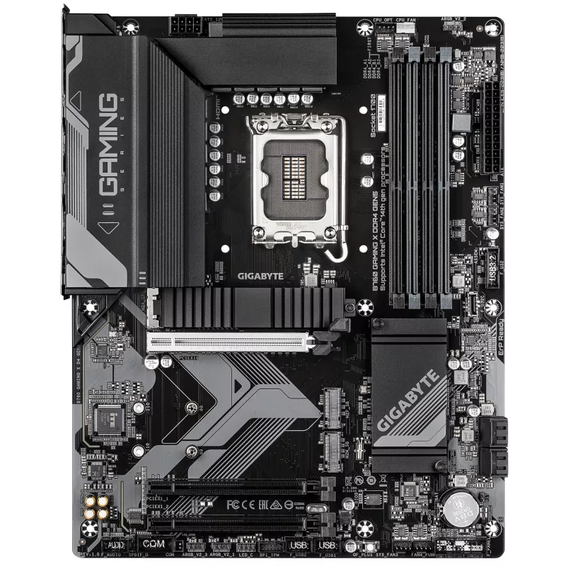 GIGABYTE B760 GAMING X DDR4 GEN5 emaplaat – toetab 14. põlvkonna Inteli Core protsessoreid, 8+1+1 faasi VRM, kuni 5333 MHz DDR4 (OC), 3x PCIe 4.0 M.2, 2.5GbE LAN, USB 3.2 Gen 2