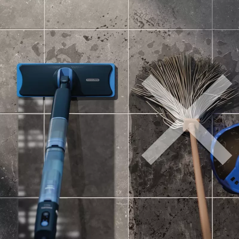 Philips 5000 series OneUp Electric Mop, juhtmeta mop, 0,178 L, sinine, 0,281 L, 70 min, 350 mm