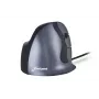BakkerElkhuizen Evoluent D Keskmine, paremakäeline, vertikaalne disain, laser, USB Type-A, 3200 DPI, must