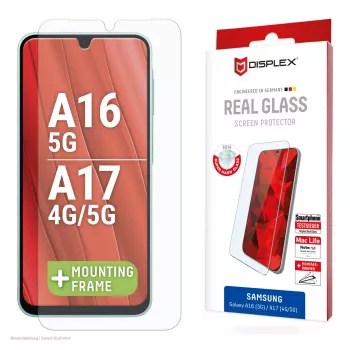 Displex ekraanikaitse (10H) Samsung Galaxy A17 (4G/5G)/A16 jaoks, ökomontaažiraam, kriimustuskindel