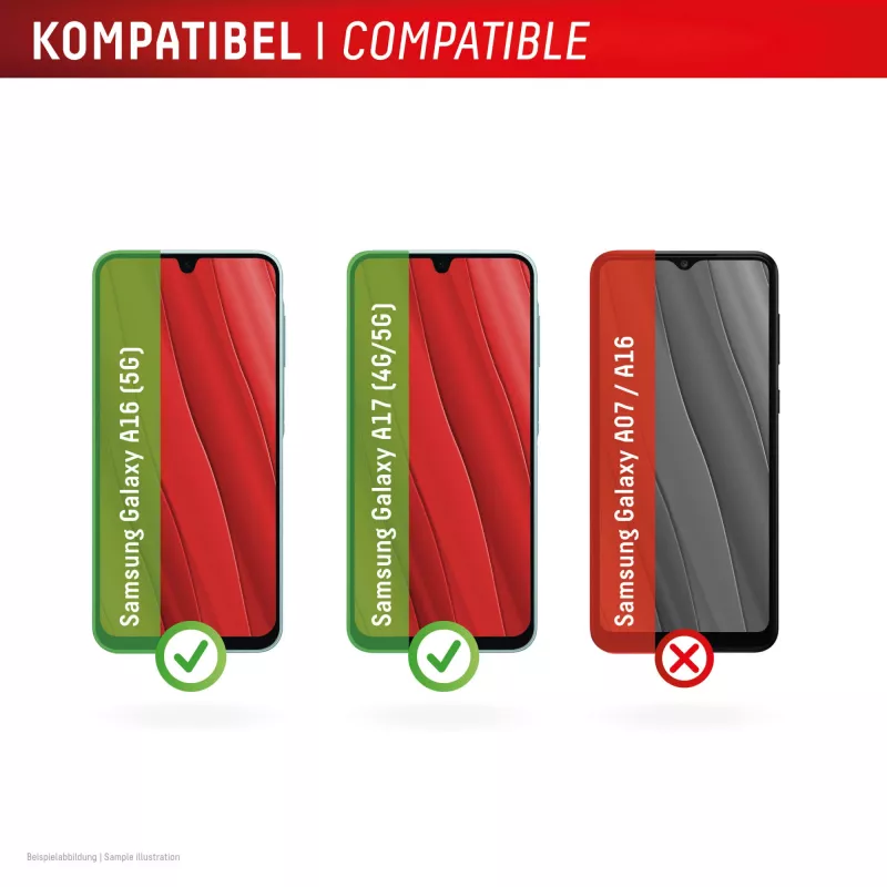 Displex ekraanikaitse (10H) Samsung Galaxy A17 (4G/5G)/A16 jaoks, ökomontaažiraam, kriimustuskindel