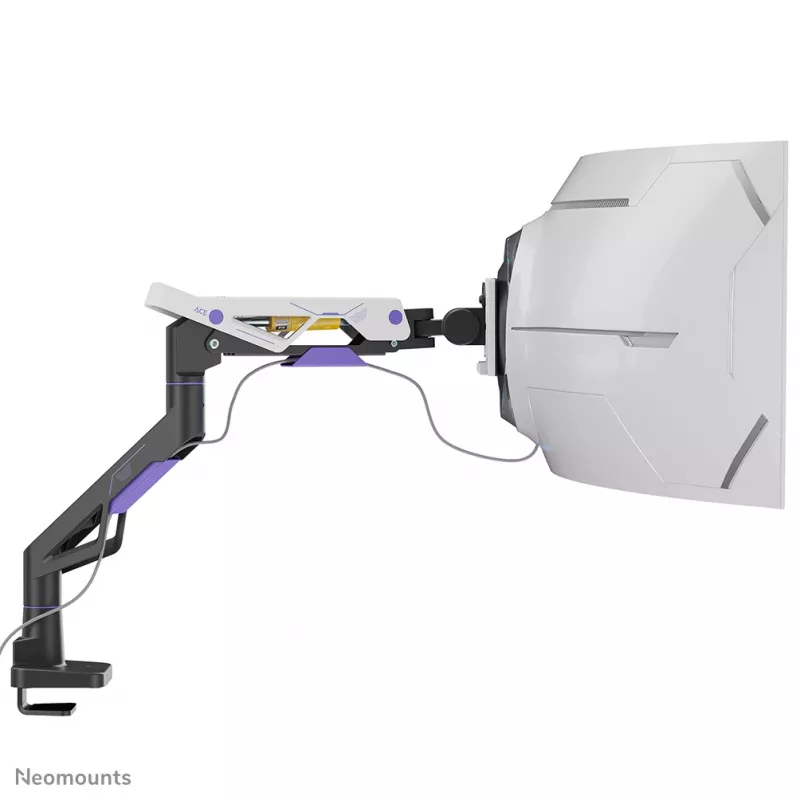 Neomounts DS70-256BL1 mängurimonitori kinnitusvars 24–57-tollistele ekraanidele, gaasivedru, Topfix, 30 kg kandevõime, VESA 75–200 mm