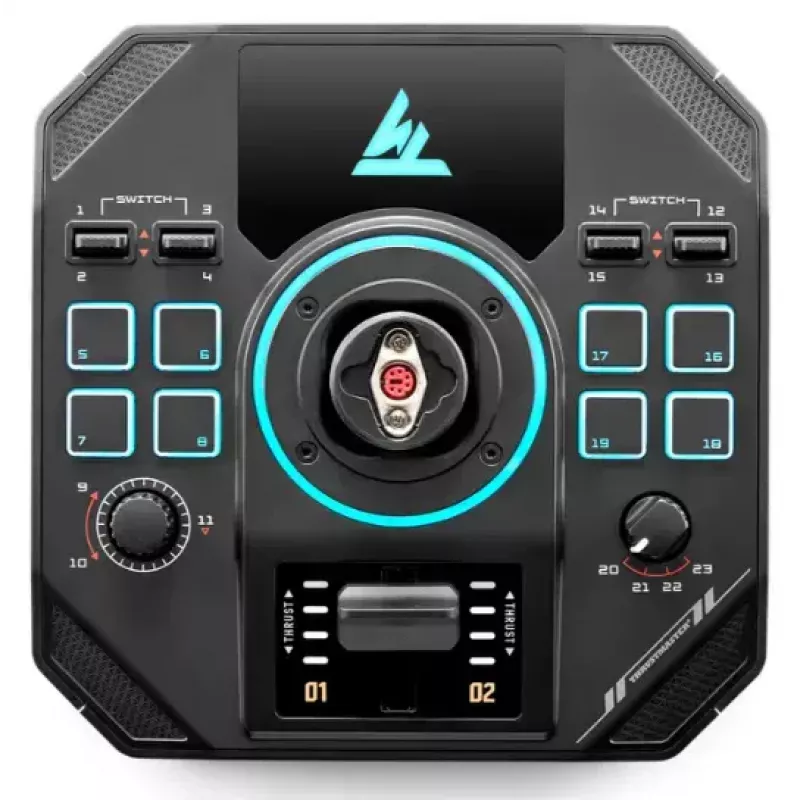 Thrustmaster Sol-R 4 HOTAS Must USB juhtkang + mootori juhtkang Analoog / Digitaalne PC