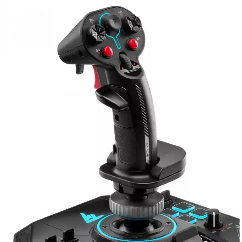 Thrustmaster Sol-R 4 HOTAS Must USB juhtkang + mootori juhtkang Analoog / Digitaalne PC