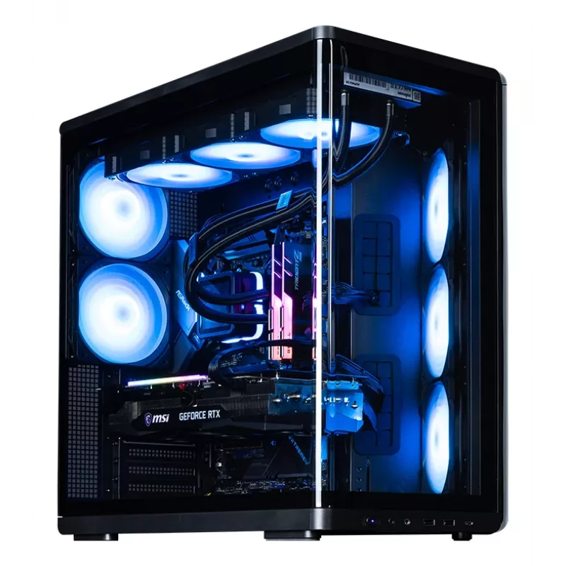ZALMAN P60 Must arvutikorpus Midi Tower — ATX/Mini-ITX, karastatud klaas, 3×120 mm külje- + 2×120 mm tagaventilaatorid, 290×475×478 mm