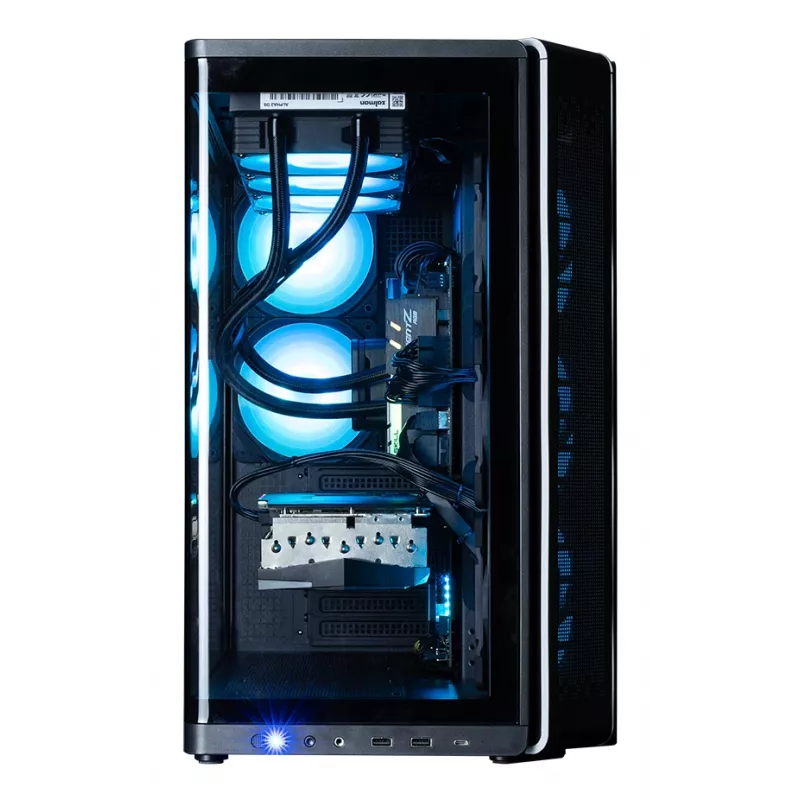 ZALMAN P60 Must arvutikorpus Midi Tower — ATX/Mini-ITX, karastatud klaas, 3×120 mm külje- + 2×120 mm tagaventilaatorid, 290×475×478 mm