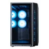 ZALMAN P60 Must arvutikorpus Midi Tower — ATX/Mini-ITX, karastatud klaas, 3×120 mm külje- + 2×120 mm tagaventilaatorid, 290×475×478 mm