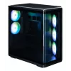 ZALMAN P60 Must arvutikorpus Midi Tower — ATX/Mini-ITX, karastatud klaas, 3×120 mm külje- + 2×120 mm tagaventilaatorid, 290×475×478 mm