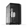 ZALMAN P60 Must arvutikorpus Midi Tower — ATX/Mini-ITX, karastatud klaas, 3×120 mm külje- + 2×120 mm tagaventilaatorid, 290×475×478 mm