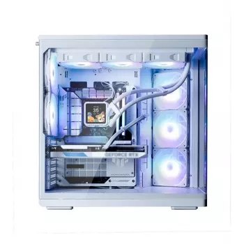 PC korpus ZALMAN P60 Mid-Tower 5 ARGB-ventilaatoriga, valge