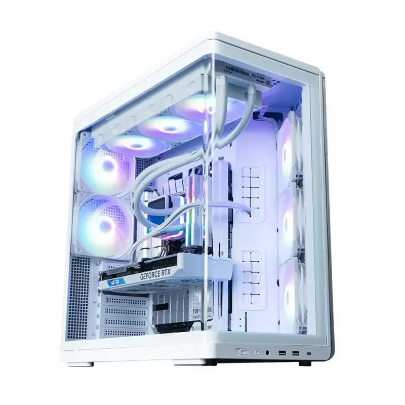 PC korpus ZALMAN P60 Mid-Tower 5 ARGB-ventilaatoriga, valge