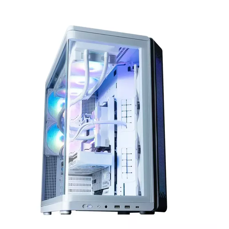 PC korpus ZALMAN P60 Mid-Tower 5 ARGB-ventilaatoriga, valge
