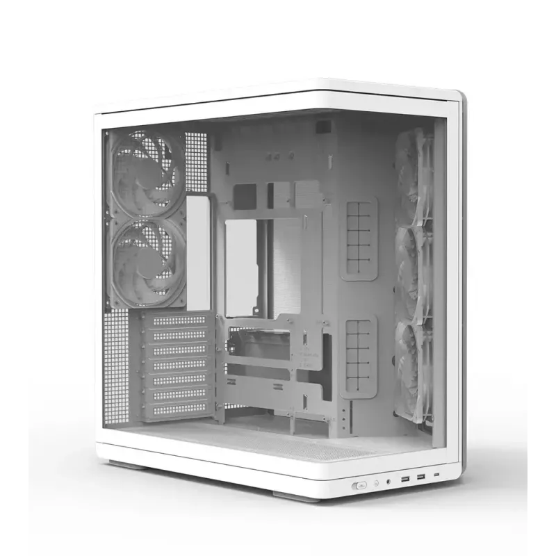 PC korpus ZALMAN P60 Mid-Tower 5 ARGB-ventilaatoriga, valge
