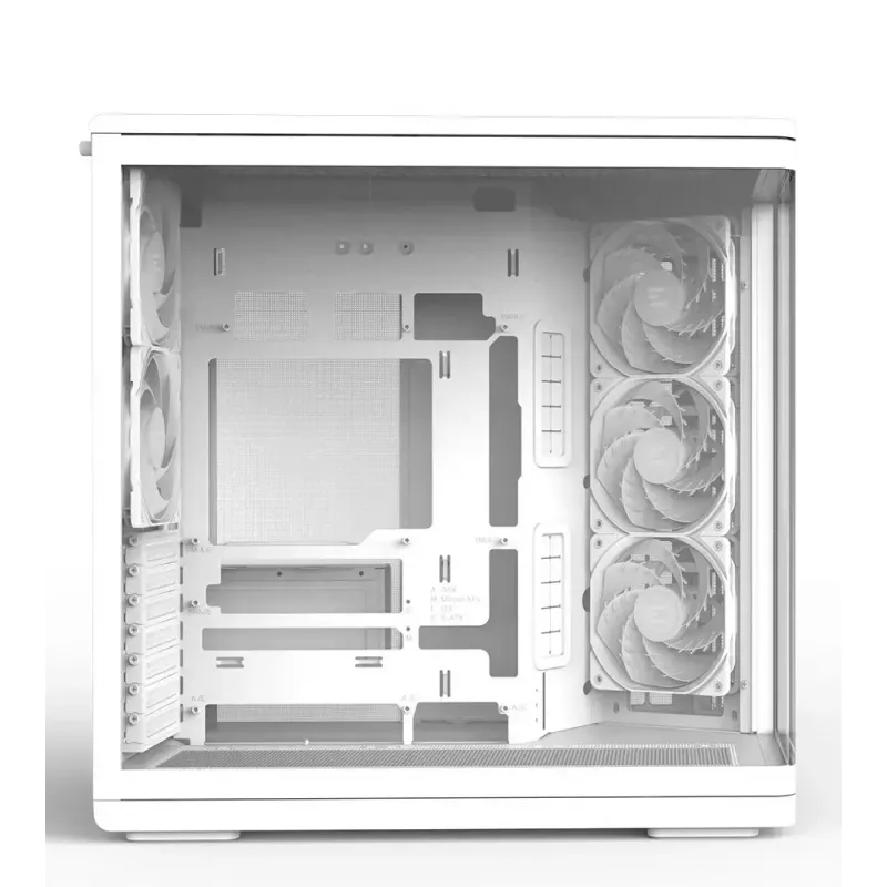 PC korpus ZALMAN P60 Mid-Tower 5 ARGB-ventilaatoriga, valge