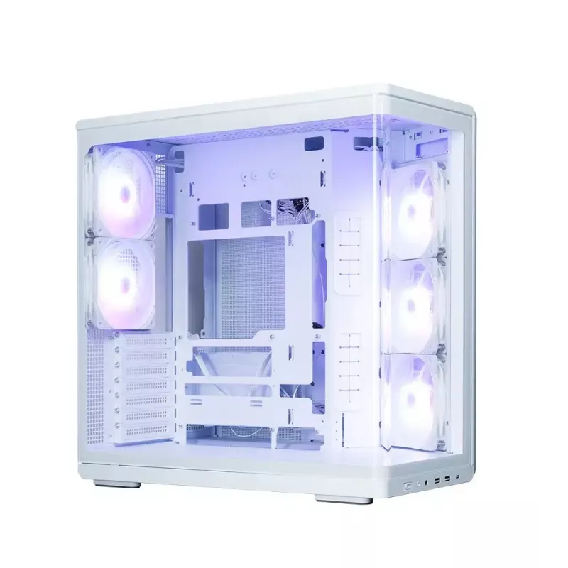 PC korpus ZALMAN P60 Mid-Tower 5 ARGB-ventilaatoriga, valge