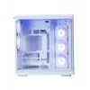 PC korpus ZALMAN P60 Mid-Tower 5 ARGB-ventilaatoriga, valge