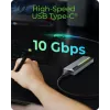 ICY BOX M.2 SATA/NVMe SSD korpus koos USB 3.2 Gen 2 USB-C ja RGB valgustusega