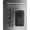 ICY BOX IB-RD3720-CU3 HDD/SSD korpus Must 2,5/3,5 tolli