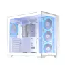 PC-korpus ASUS A32 PLUS/WT/TG/ARGB Mid Tower, valge, ATX, karastatud klaas, ARGB, USB-C, toetab kuni 420 mm GPU-d