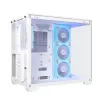 PC-korpus ASUS A32 PLUS/WT/TG/ARGB Mid Tower, valge, ATX, karastatud klaas, ARGB, USB-C, toetab kuni 420 mm GPU-d