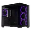 PC korpus ASUS A32 PLUS ATX, must — karastatud klaas, RGB ventilaatorid, USB-C, toetab ATX/Micro-ATX/Mini-ITX
