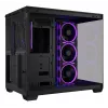 PC korpus ASUS A32 PLUS ATX, must — karastatud klaas, RGB ventilaatorid, USB-C, toetab ATX/Micro-ATX/Mini-ITX
