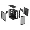 PC korpus ASUS A32 PLUS ATX, must — karastatud klaas, RGB ventilaatorid, USB-C, toetab ATX/Micro-ATX/Mini-ITX