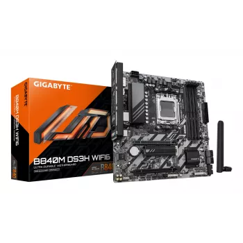 Emaplaat GIGABYTE B840M DS3H WIFI6, AMD B840, pesa AM5, Micro ATX