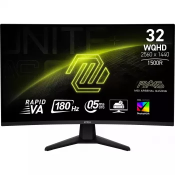 MSI MAG 32CQ6F arvutimonitor 80 cm (31,5 tolli) 2560 x 1440 pikslit Wide Quad HD must
