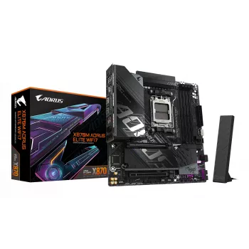 Emaplaat GIGABYTE X870M AORUS ELITE WIFI7, AMD X870, Socket AM5, ATX