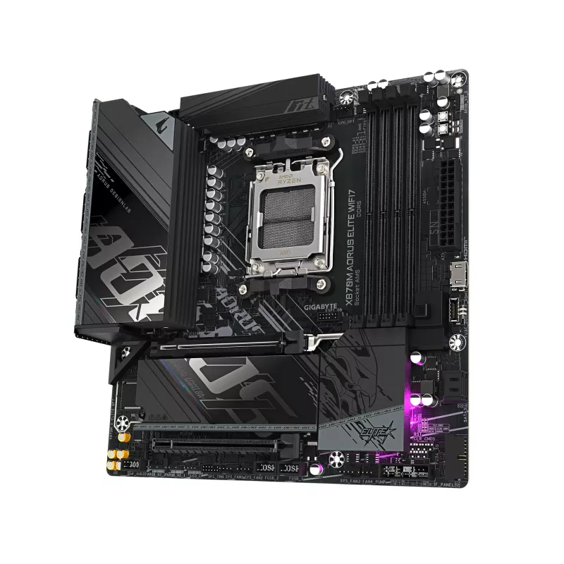 Emaplaat GIGABYTE X870M AORUS ELITE WIFI7, AMD X870, Socket AM5, ATX