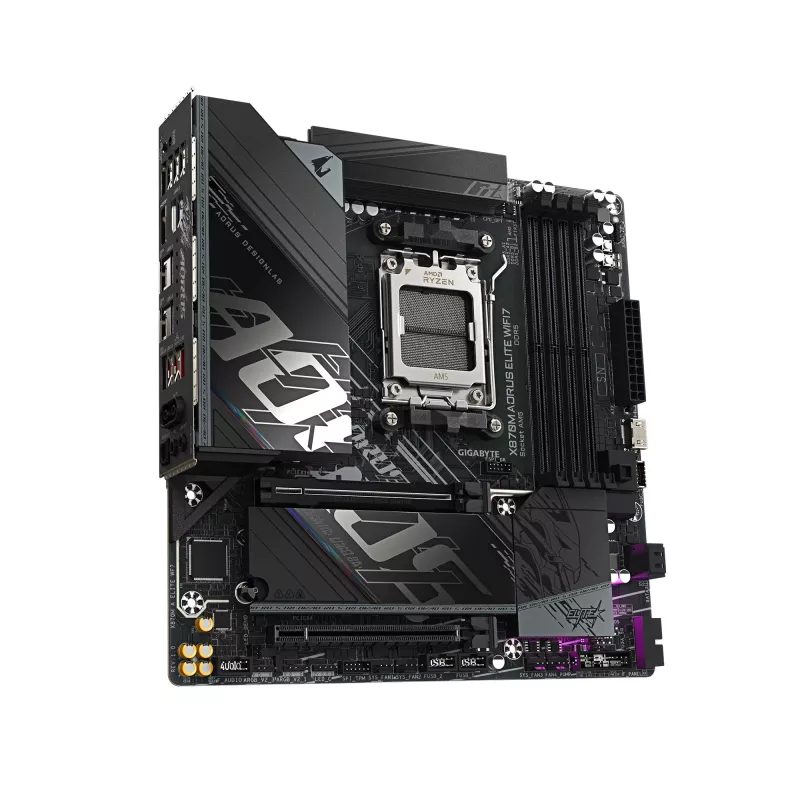 Emaplaat GIGABYTE X870M AORUS ELITE WIFI7, AMD X870, Socket AM5, ATX