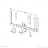 Neomounts AV50-500BL PTZ/UC kaamerariiuli komplekt 43-110 tolli - VESA - max 5 kg - universaalne