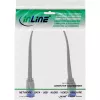 InLine lame patch-kaabel, U/FTP, Cat.6A, TPE halogeenivaba, hall, 0,25 m
