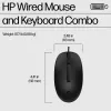 Hiire ja klaviatuuri komplekt HP 225 Wired Mouse and Keyboard Combo G2 USB
