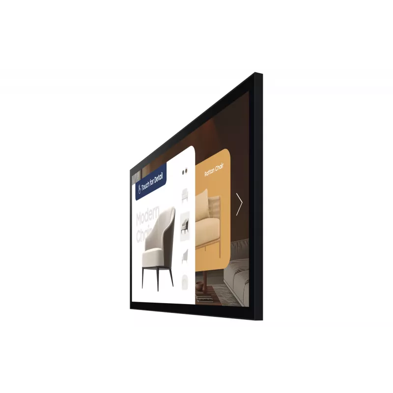 Samsung QM32C-T digitaalne sildiekraan 81,3 cm (32 tolli) LCD Wi-Fi 400 cd/m² Full HD Must Puuteekraan Tizen 7.0 16/7