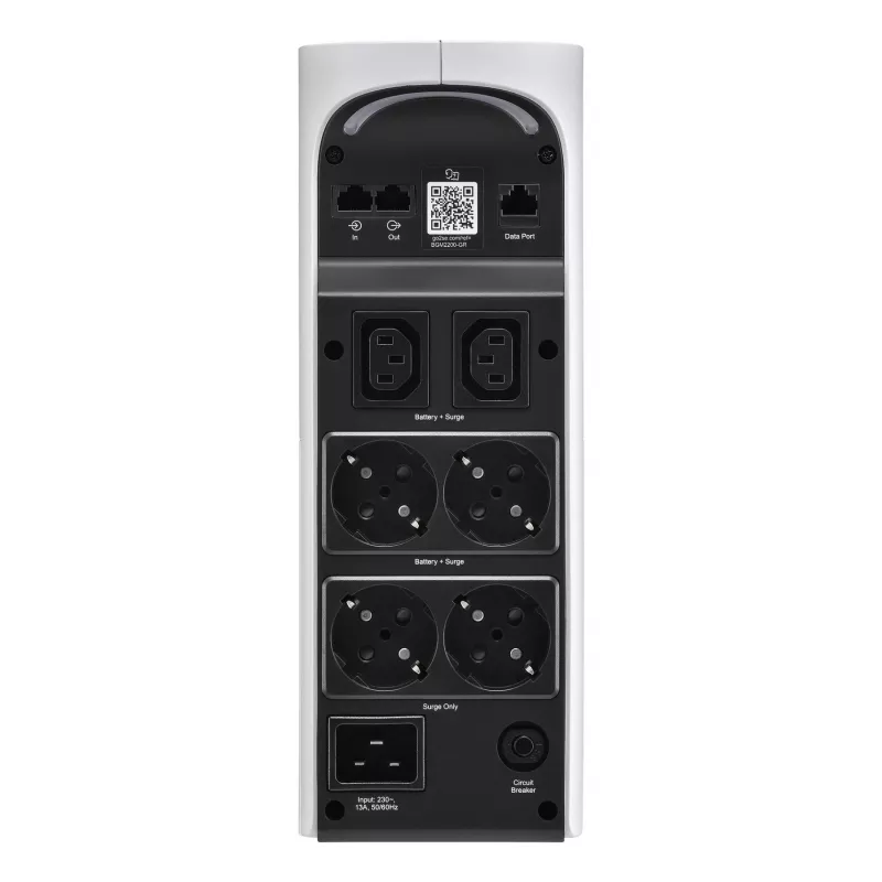 APC Back-UPS Pro, 2200VA/1320W, torn, 230V, 4x Schuko ja 2x IEC C13 pistikupesa, RGB tuled, puhas siinuslaine, Arctic (valge)