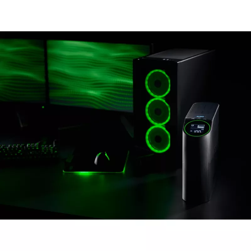 APC Back-UPS Pro, 2200VA/1320W, torn, 230V, 4x Schuko ja 2x IEC C13 pistikupesa, RGB tuled, puhas siinuslaine, Arctic (valge)