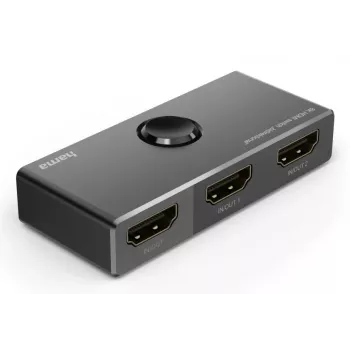 HAMA 8K HDMI kahesuunaline lüliti — 1 sisend 2 väljundisse / 2 sisendit 1 väljundisse, mudel 00205324