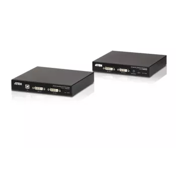 ATEN USB 2.0 DVI Dual View HDBaseT 2.0 KVM-pikendaja heli ja RS232-ga (150 m)