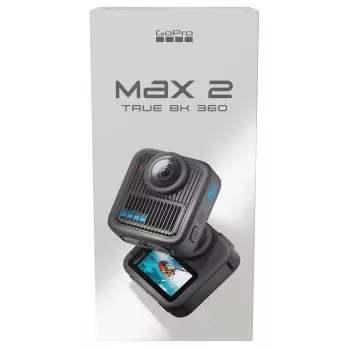 Action Camera GoPro MAX 2 – 29,5 MP, 8K Ultra HD video 100 kaadrit sekundis, GPS, Wi‑Fi, sisseehitatud LCD-ekraan
