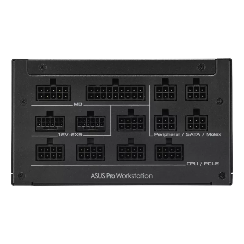 ASUS Pro WS 1600W Platinum toiteplokk 20+4 pin ATX ATX Must