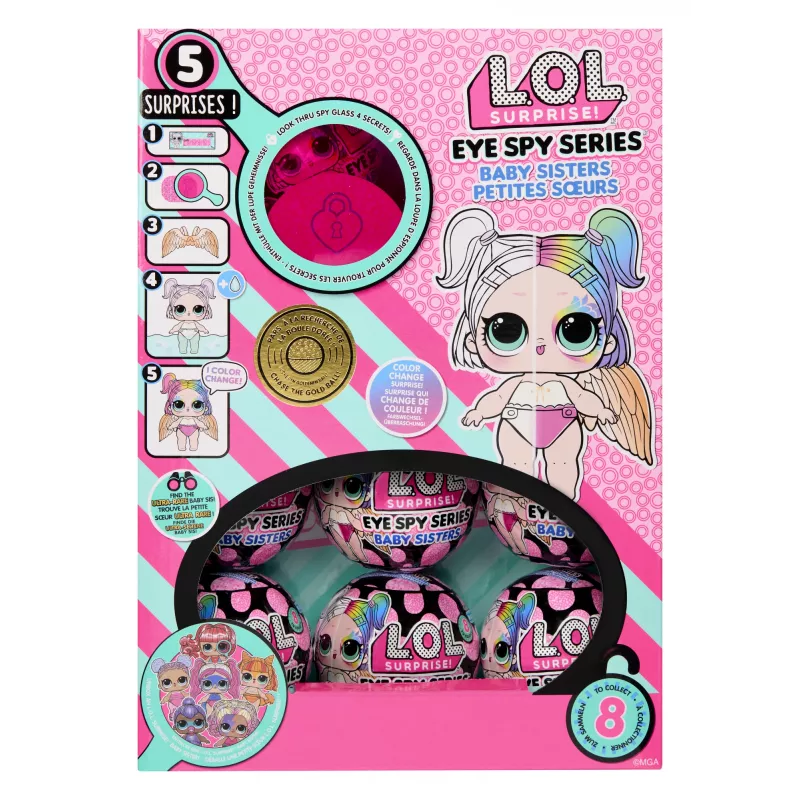 L.O.L. Surprise! Eye Spy Baby Sisters Assortii PDQ-s