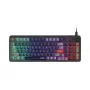 Klaviatuur MSI Forge GK110 — Täissuuruses (100%), USB-juhtmega, QWERTY USA inglise, membraan, RGB-taustvalgustus, 97 klahvi, must